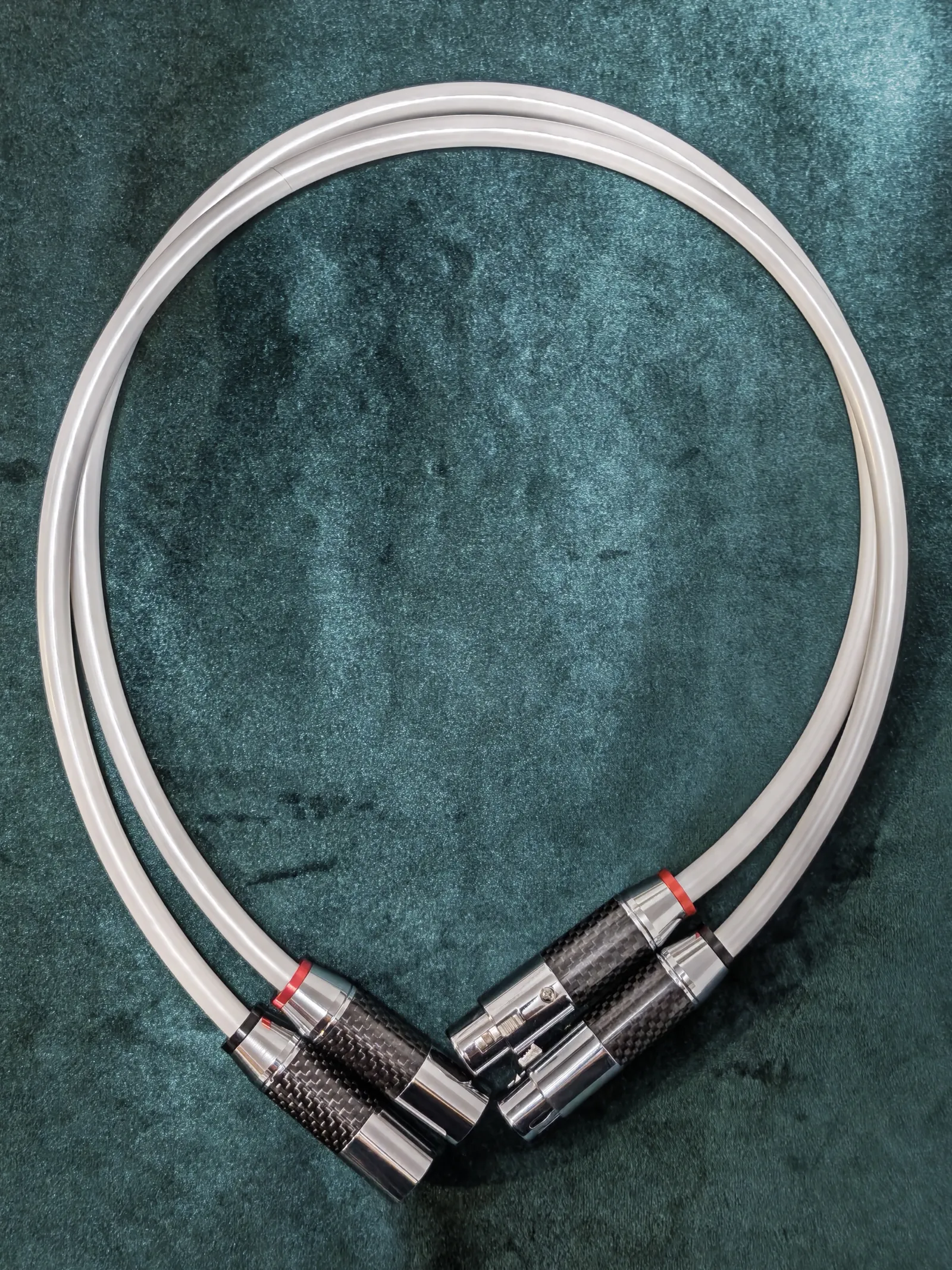 80cm Oyaide Tunami Terzo V2 XLR with Carbon Fibre Rhodium plated connectors. image 1