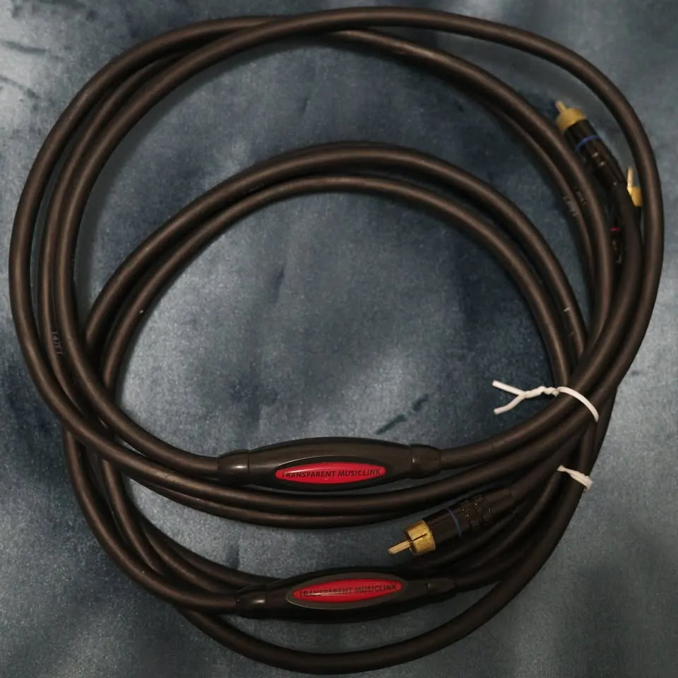 2 Meter Transparent MusicLink RCA Cable image 1